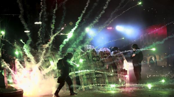 More than 100 protesters arrested during pro-EU demo<em></em>nstrations in Georgia