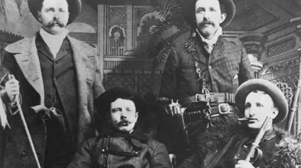 The James Gang pose for a portrait