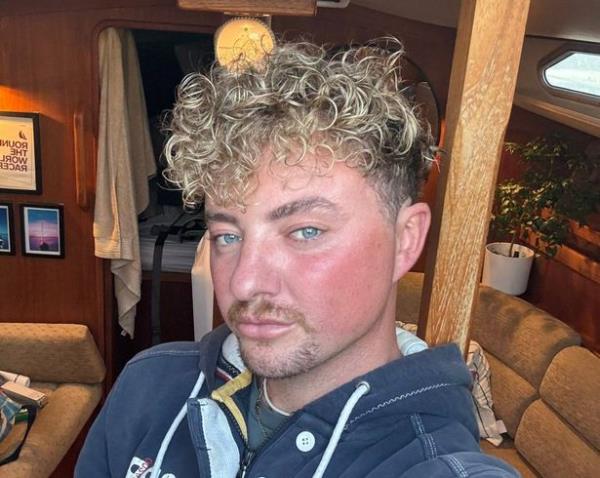 Undated handout photo of sailor Ed Coll who lives in a yacht in Portsmouth said he was up all night listening to the howling winds of Storm Darragh and is 
