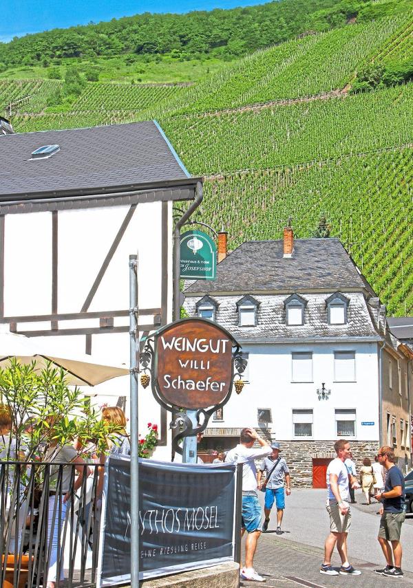 Visit wine estates like Will Schaefer in Graach an der Mosel.