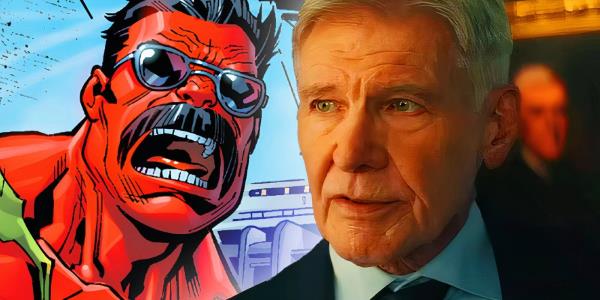 Harrison Ford's President Ross and Red Hulk in Marvel Comics