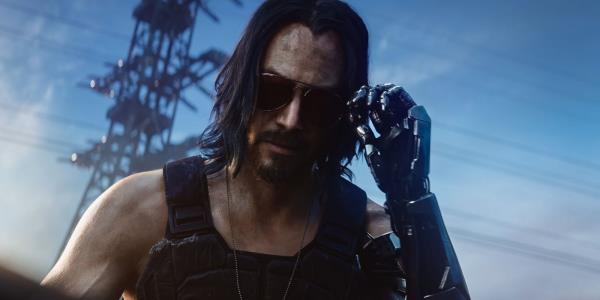 Keanue Reeves as Johnny Silverhand in Cyberpunk 2077