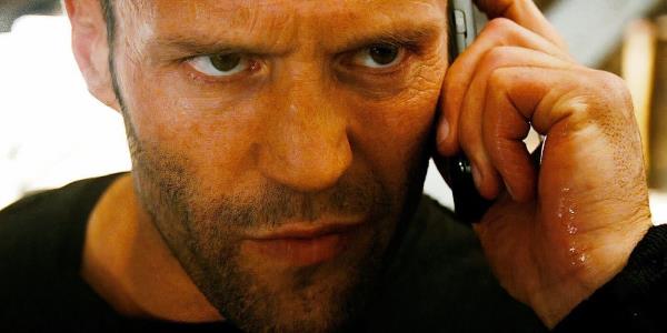 Jason Statham Looks Moody on the Phone in The Mechanic