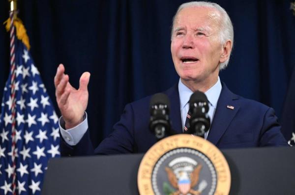 U.S. President Joe Biden delivers remarks in St. Croix, U.S. Virgin Islands on the passing of former President Jimmy Carter on Sunday.