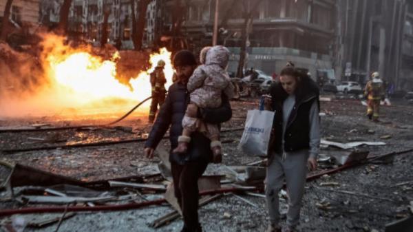 Moscow said its dawn attack on Kyiv was retaliation for a strike using Western missiles on a chemical plant in Russia earlier in the week. Photo: Reuters