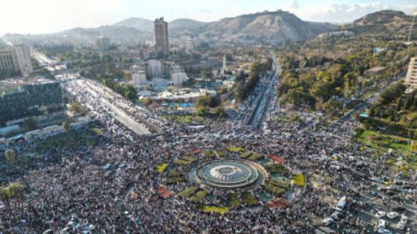 A drone view shows Damascus city, after fighters of the ruling Syrian body ousted Bashar al-Assad, Syria. Photo: REUTERS/Yosri Al Jamal