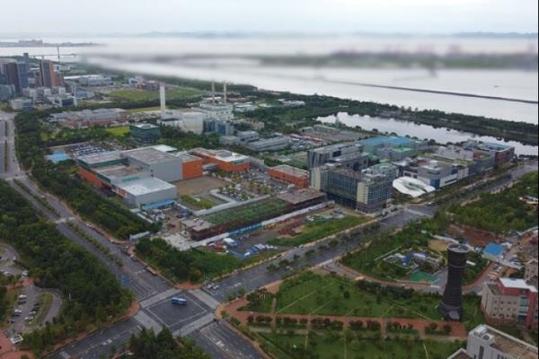 A　bird's-eye　view　of　Celltrion's　Songdo　campus　in　Incheon,　South　Korea