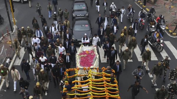 Former Indian prime minister Manmohan Singh cremated after state funeral