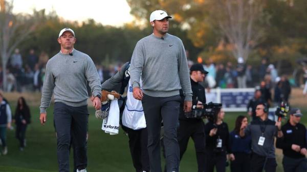 Rory McIlroy and Scottie Scheffler each earn $5m in cryptocurrency for easy victory over LIV Golf pair