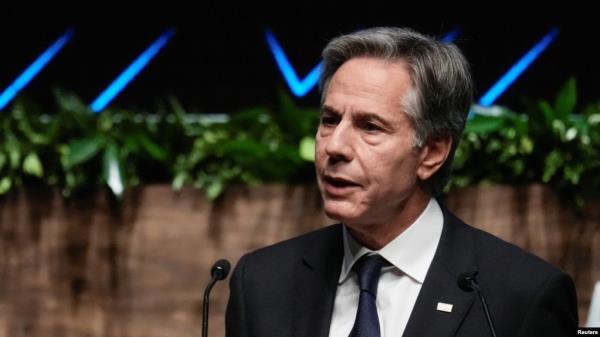 FILE - U.S. Secretary of State Antony Bl<em></em>inken speaks during the Asia-Pacific Eco<em></em>nomic Cooperation summit, in Lima, Peru, Nov. 15, 2024. He said Dec. 18, 2024, that he thought there was 