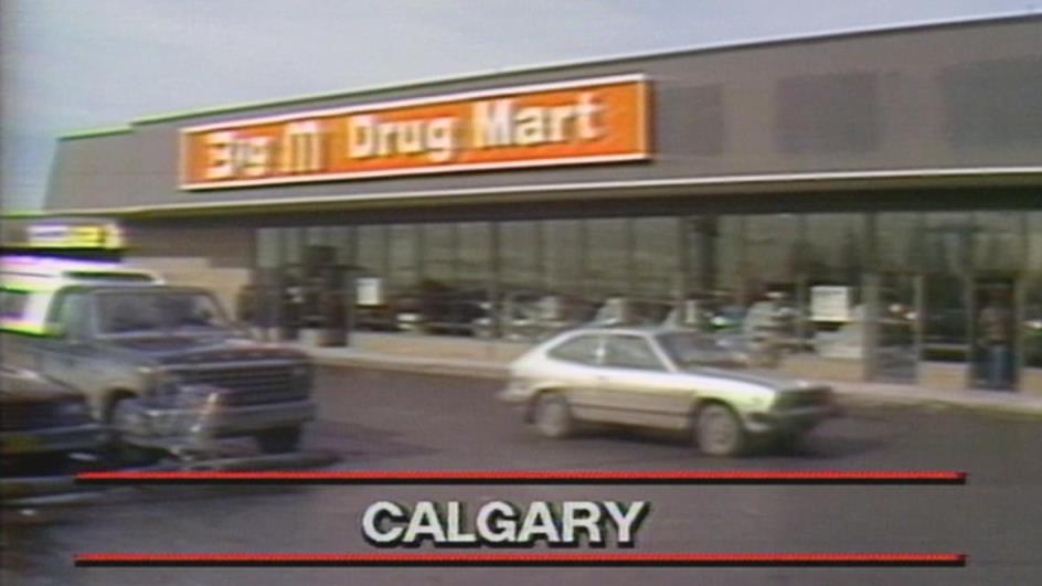 The exterior of a drug mart is pictured.