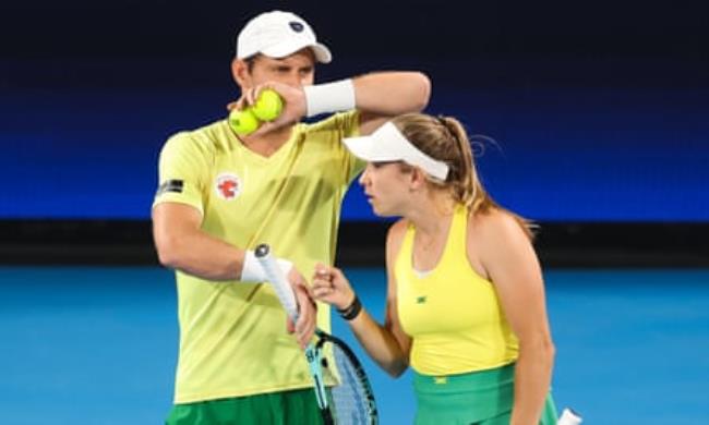Matthew Ebden and Ellen Perez lost their group stage mixed doubles match against Argentina.