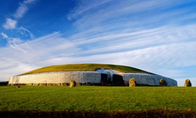 External view of Newgrange in County Meath.
