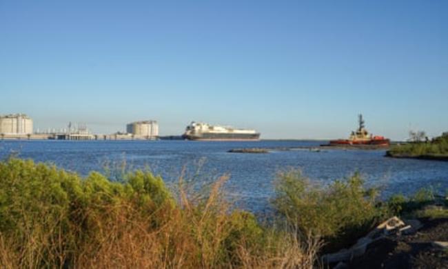 Boats in distance
