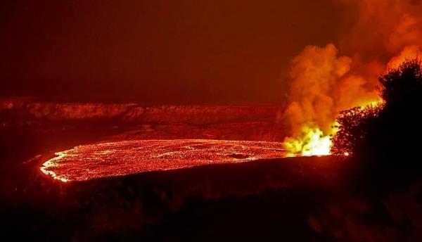a brushfire in Punaluu. 