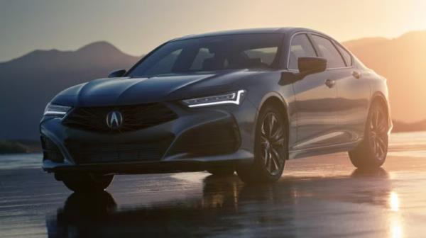 Close up shot of the Acura TLX Type S