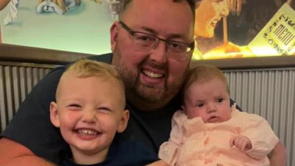 Neil Speakman with Albie and Willow