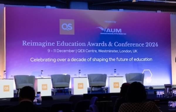 QS Reimagine Education Awards stage