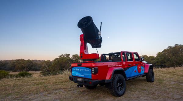 The TeraNet jeep in the countryside