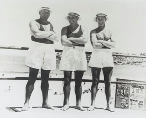 Three beach inspectors