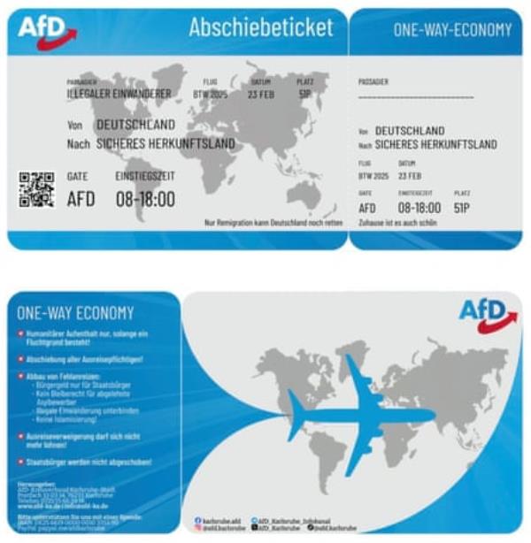 A fake plane ticket