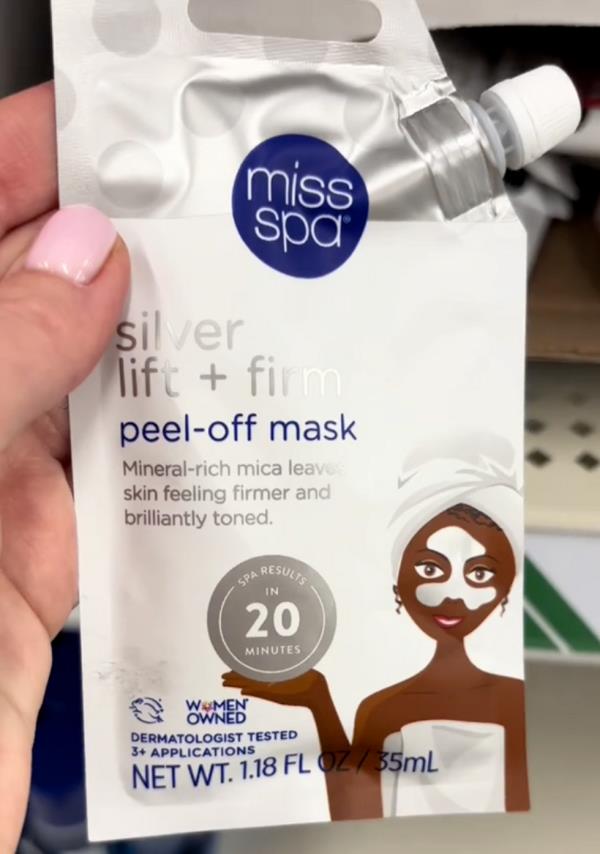 Miss Spa Silver Lift + Firm Peel-Off Mask at Dollar Tree