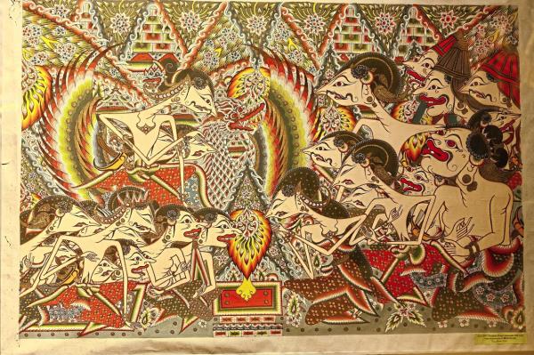 In Indonesia, the now-rare wayang beber features vividly painted scrolls wound around wooden sticks, brought to life by the dalang. Photo: The Star/Faihan Ghani