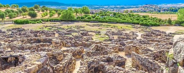 These stone structures are left behind by the Nuragic civilisation.